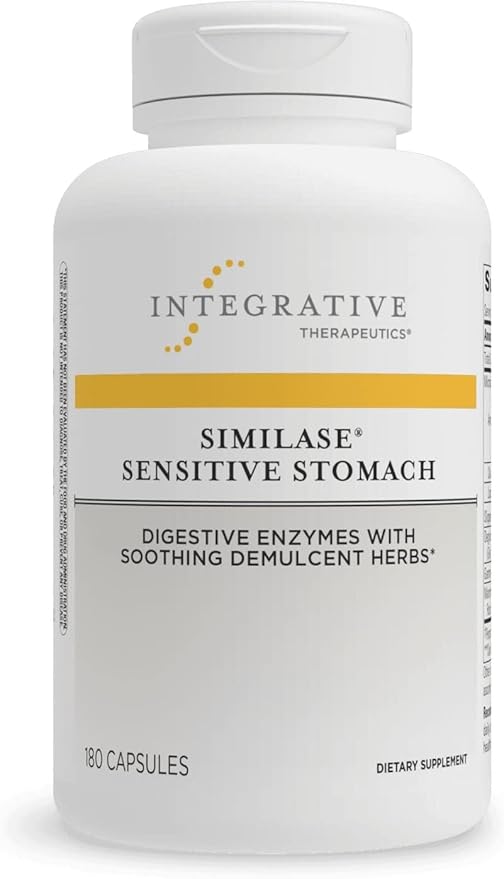 Integrative Therapeutics - Similase Sensitive Stomach - Clinician-Developed - Digestive Enzymes with Soothing Herbs* - Vegan - 180 Vegetable Capsules