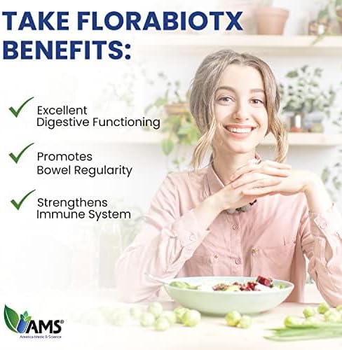 America Medic & Science Florabiotix Probiotic (60 Capsules) | Dietary Supplement for Men and Women| 50 Billion Live Cultures | 10 Probiotic Strains | Supports Digestive and Immune Health (Pack of 2)