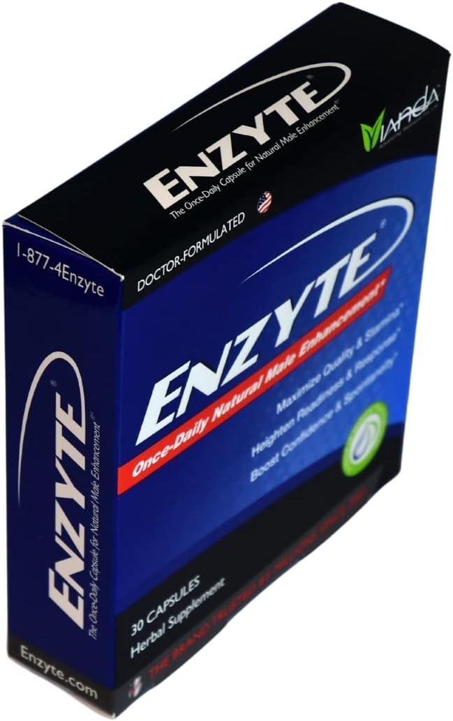 Enzyte® Natural Male Enhancement Bundle for Quality and Stamina with Asian Ginseng, Ginkgo Biloba, Grape Seed Extract, Horny Goat Weed - 12 Pack Bundle