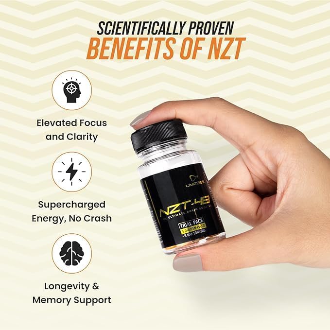 Nootropic Premium Brain Booster - Brain Supplement for Memory + Focus + Natural Energy - Caffeinated, Phosphatidylserine, Vitamins B6 B12-5ct Capsules - Travel Pack