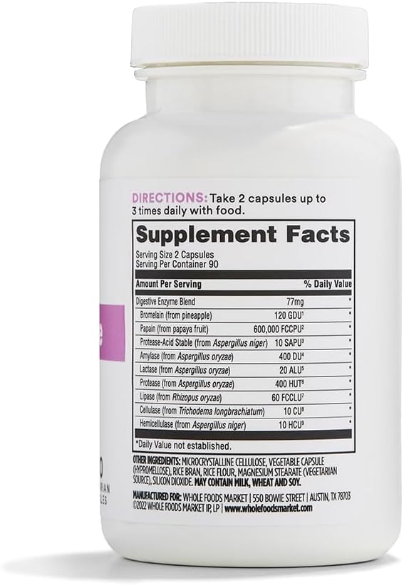 365 by Whole Foods Market, Wholezyme, 180 Count