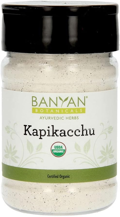 Banyan Botanicals Kapikacchu Mucuna Pruriens – Organic Herbal Powder – Energizing, Supports Healthy Nervous & Reproductive Systems* – Natural Source of L-Dopa – Spice Jar – Non-GMO Sustainably Sourced Vegan