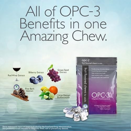 Isotonix Chews - Antioxidant Supplement - Pycnogenol, Grape Seed Extracts, Bilberry, Red Wine & Pine Bark Extracts - for Heart & Circulatory Support - 30 Servings