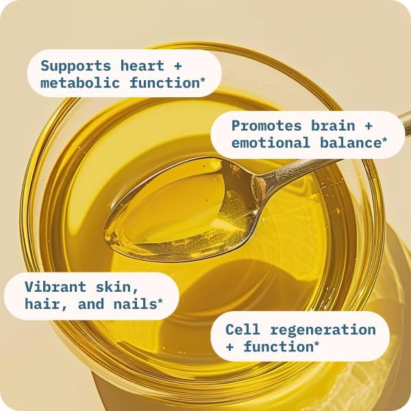 BodyBio Balance Oil - Vegan Omega 3 6 Supplement – Cold-Pressed Safflower & Flaxseed Oil – Supports Brain Function, Healthy Skin, and Mood