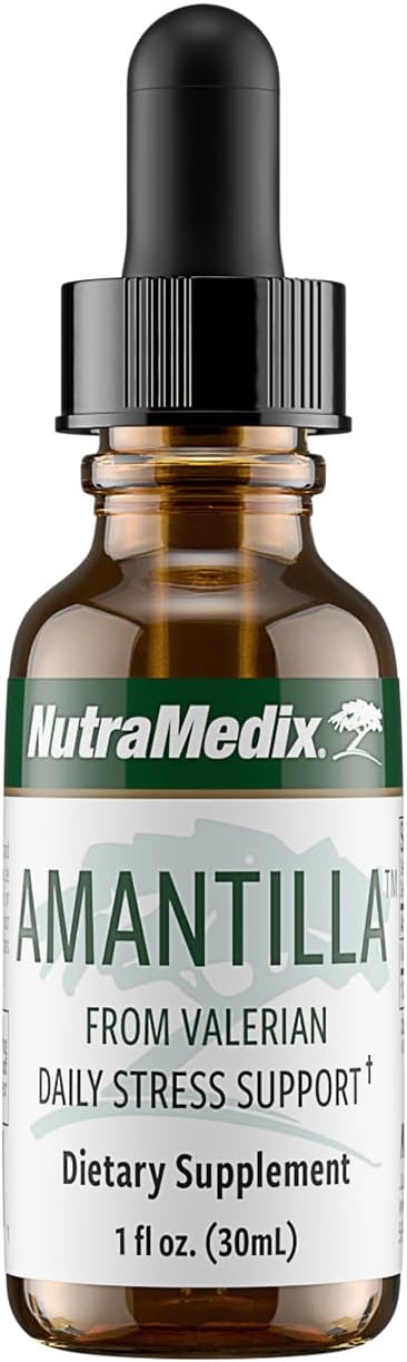 NutraMedix Amantilla Tincture - Valerian Root Extract for Stress Support - Promote Overall Sense of Calm with Valerian Root - Vegan Supplement for Enhanced Slumber (1oz / 30ml)