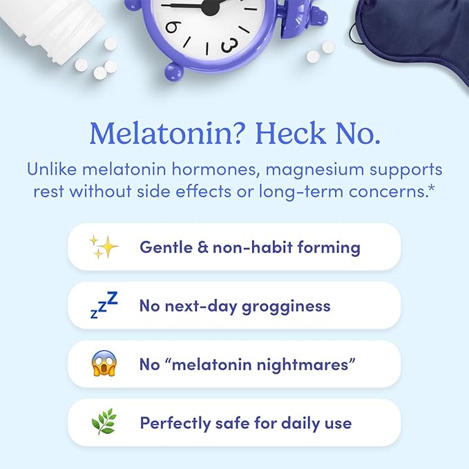 FIRST DAY Teens’ Nighttime Reset Calming Magnesium Gummies – Sleep Aid Supports Peaceful Rest, Balanced Mood & Energy – Supplement with Magnesium Citrate, Affron & No Melatonin – 60-Day Supply