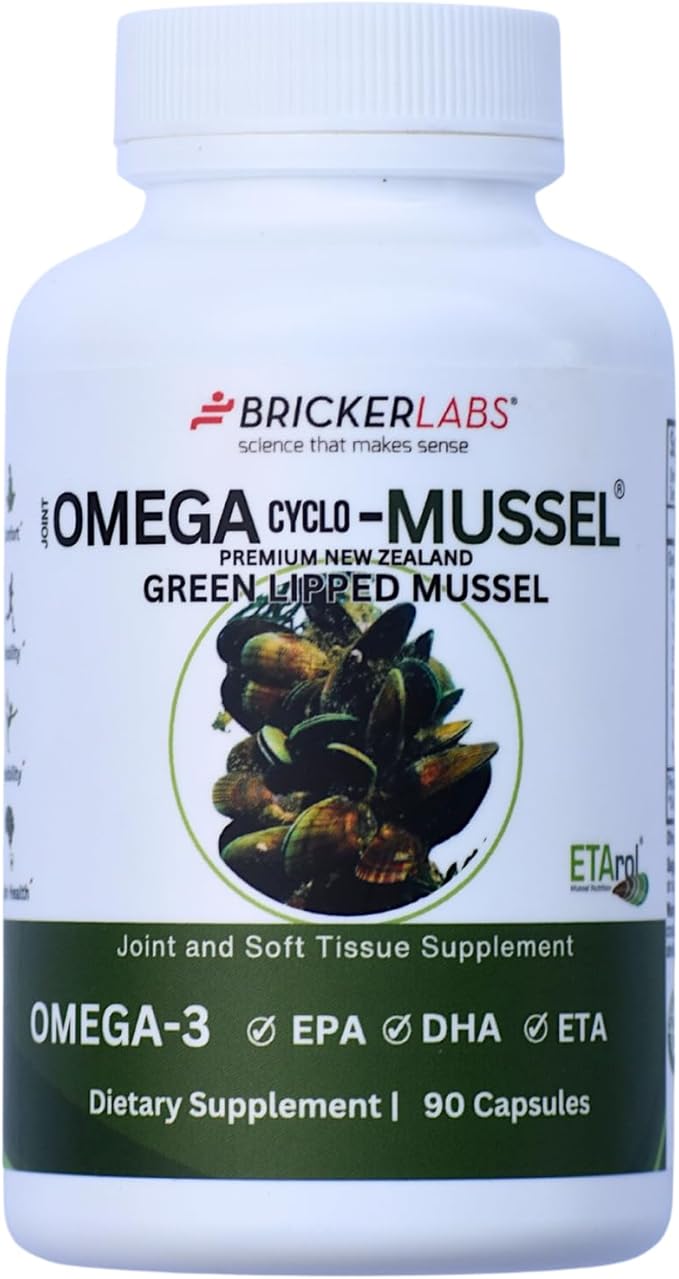 Omega Cyclo - Mussel Joint Health Supplement, Premium New Zealand Green Lipped Mussel, Full Spectrum Omega Joint Supplements for Joint Health and Comfort, 90 Capsules