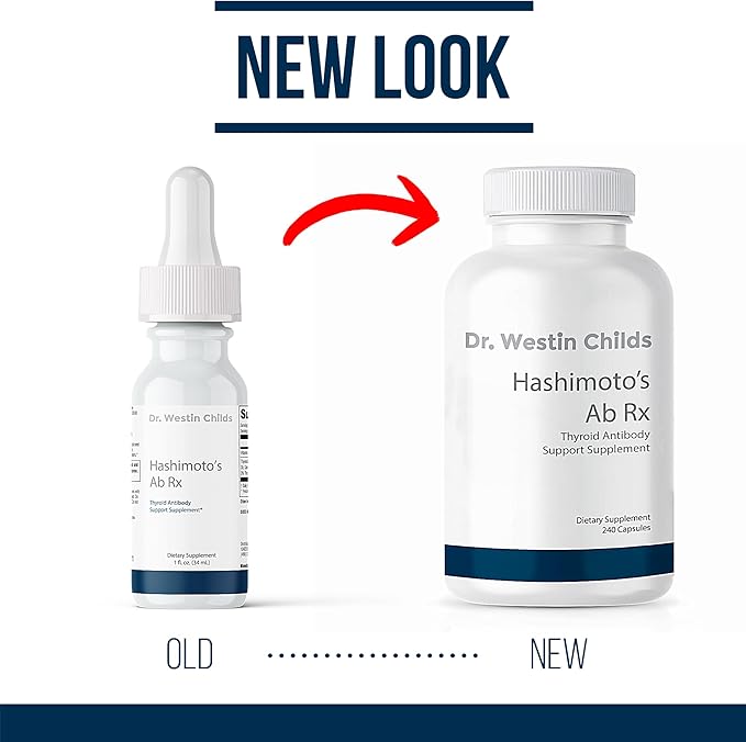 Dr. Westin Childs Hashimoto’s Ab Rx | Organic Black Cumin Seed Nigella Sativa for Immune, Thyroid Antibody Support, Digestion, TPO & Thyroglobulin, Omega 6, 7, 8, Thymoquinone, Selenium - 120 ct