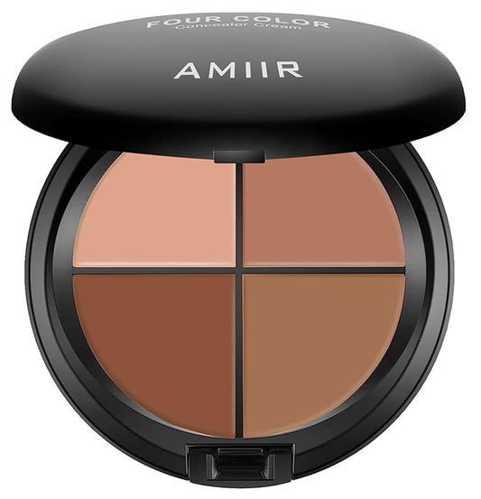 AMIIR Color Correcting Concealer Cream Full Coverage Professional Makeup Palette Flawless Face Contour, Medium to Dark