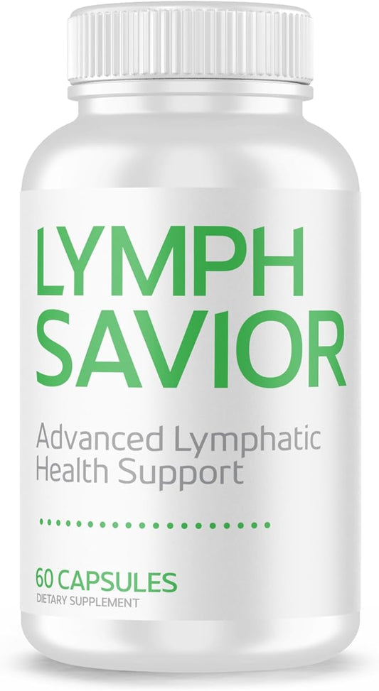 Advanced Lymphatic Health Support Supplement for Adults - Non-GMO Dietary Supplement Crafted with Botanicals & Nutrients for Lymphatic Wellness - 60 Capsules - 1 Pack