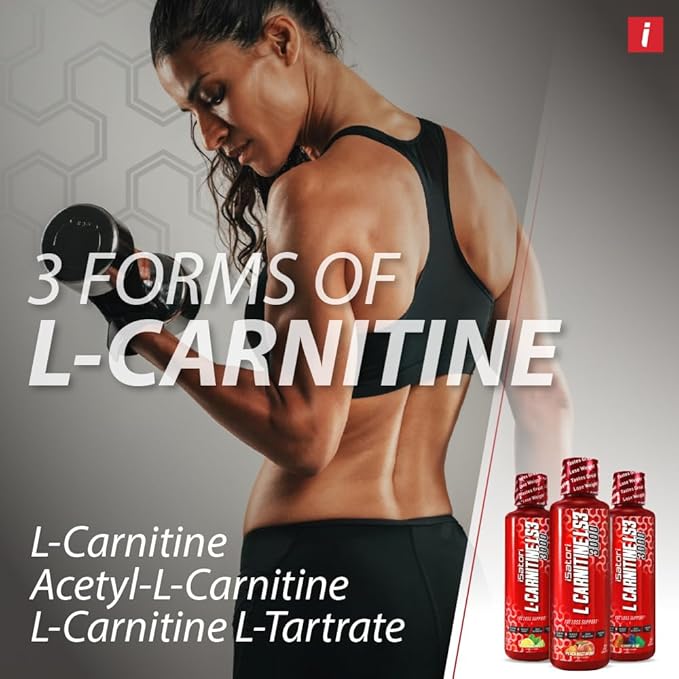 iSatori L-Carnitine LS3 3000, Liquid L-Carnitine with Acetyl L-Carnitine, L-Carnitine L-Tartrate, Stimulant Free Pre Workout, No Calories, Sugar, Gluten, Keto-Friendly, Peach Nectarine (32 Servings)