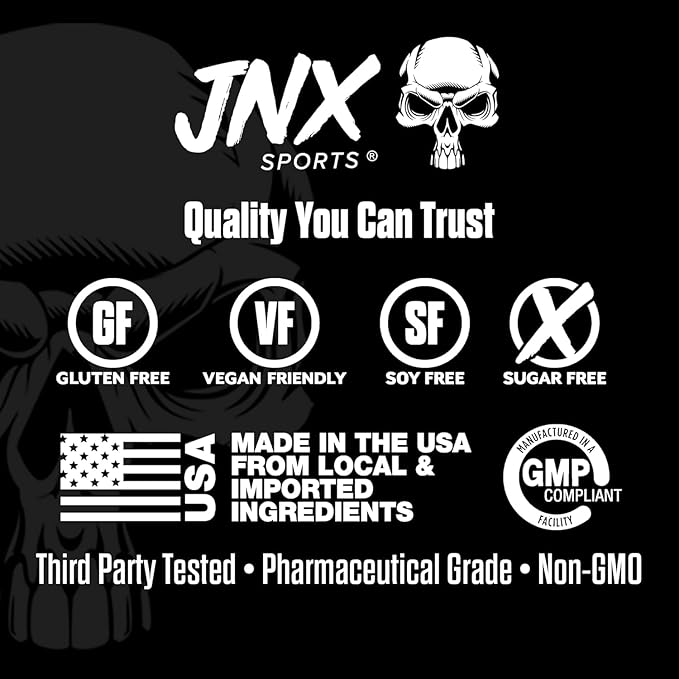 JNX SPORTS The Curse! Creatine Monohydrate Blue Raspberry 50 Servings | Pure Micronized Creatine 5g Per Serving | 350g - 12.3 Ounce