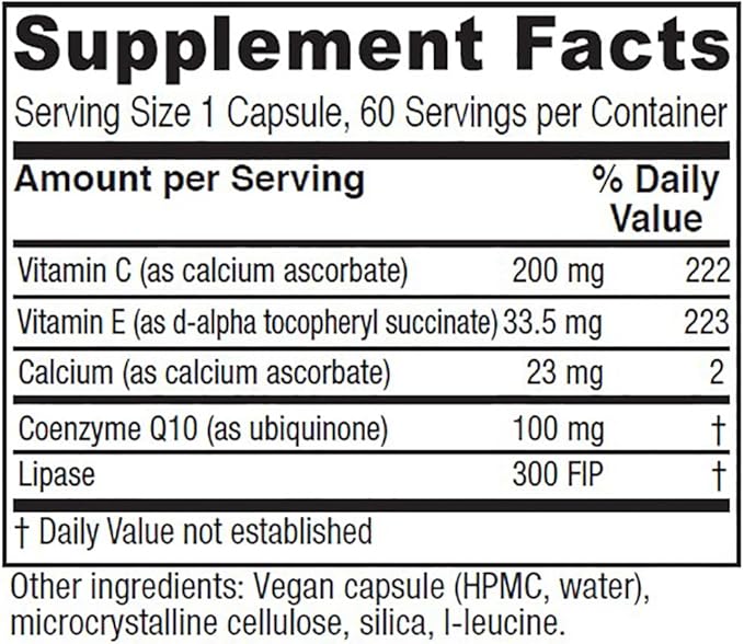 Vitanica, Coq10 Extra, Natural CoQ10, 100mg, Non-GMO, Vegan, 60 Capsules
