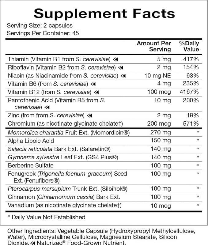 Natura Health Products IG Sensitizer Herbal Supplement - Berberine Complex for Metabolic Efficiency* - Featuring Cinnamon, Berberine, Chromium, Bitter Melon Extract and Vanadium (90 Capsules)