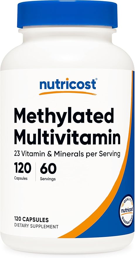 Nutricost Methylated Multivitamin 120 Capsules, 60 Servings - 23 Vitamin & Minerals Per Serving