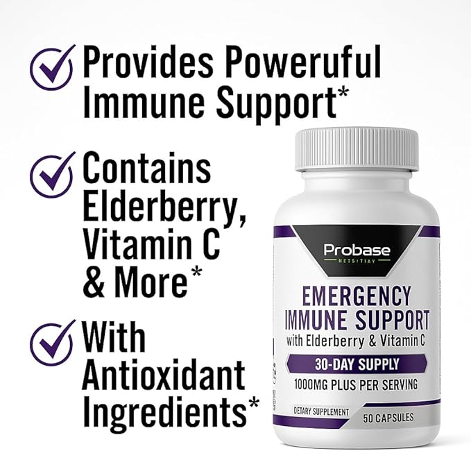 Emergency Immune Support 60 Capsules 30-Day Supply