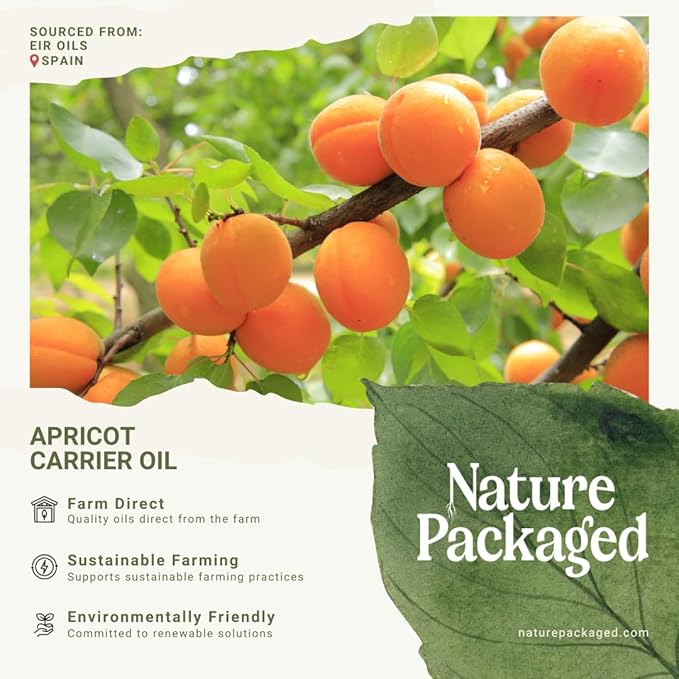Apricot Kernel Oil - Direct from Spain and Turkey - 100% Pure Carrier Oil for Hair, Face, and Skin - Cold-Pressed Carrier Oils (1 Gallon)