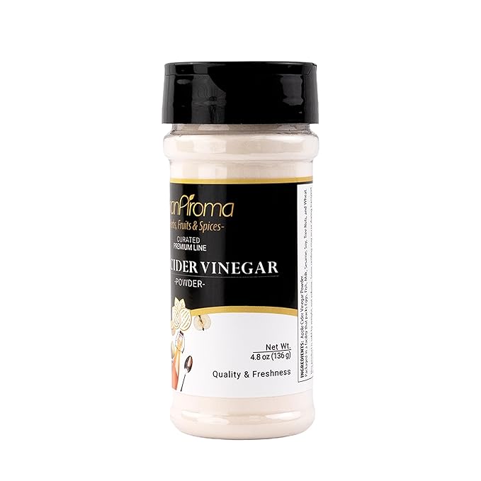 GranAroma Apple Cider Vinegar Powder, 4.8 oz, Tangy Flavor, Chips & Dips, Seasoning Powder