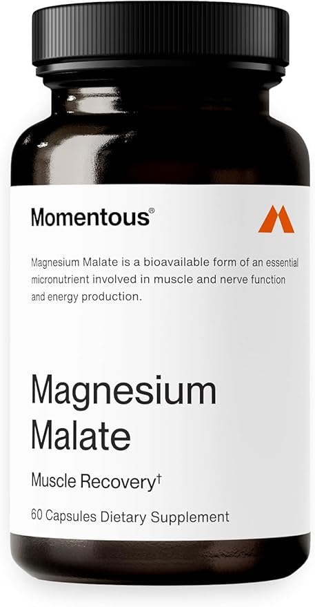 Momentous Magnesium Malate - NSF Certified for Sport - 30-Day Supply - 60 Capsules