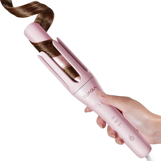 Automatic Curling Iron,1 1/4 Hair Curler with 3 Temperatures, 10S Fast Heating, 2-Way Rotation, 30 Min Auto Shut-Off, 500 Million Ionic, Anti-Scald-Tangle for Hair Styling