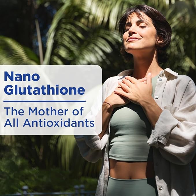 Nano Glutathione Drops by Nanoceutical Solutions, Pharmaceutical Grade Liquid Supplement, Ultra-Efficient Absorption, Up to 8 Times Higher Than Glutathione Capsules | 30 Servings