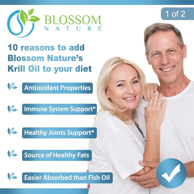 Antarctic Krill Oil 1000mg Softgels with Astaxanthin – Omega-3 EPA & DHA Supplement for Heart, Brain, and Joint Health in Form of Phospholipids– 60 Vanilla-Flavored Softgels