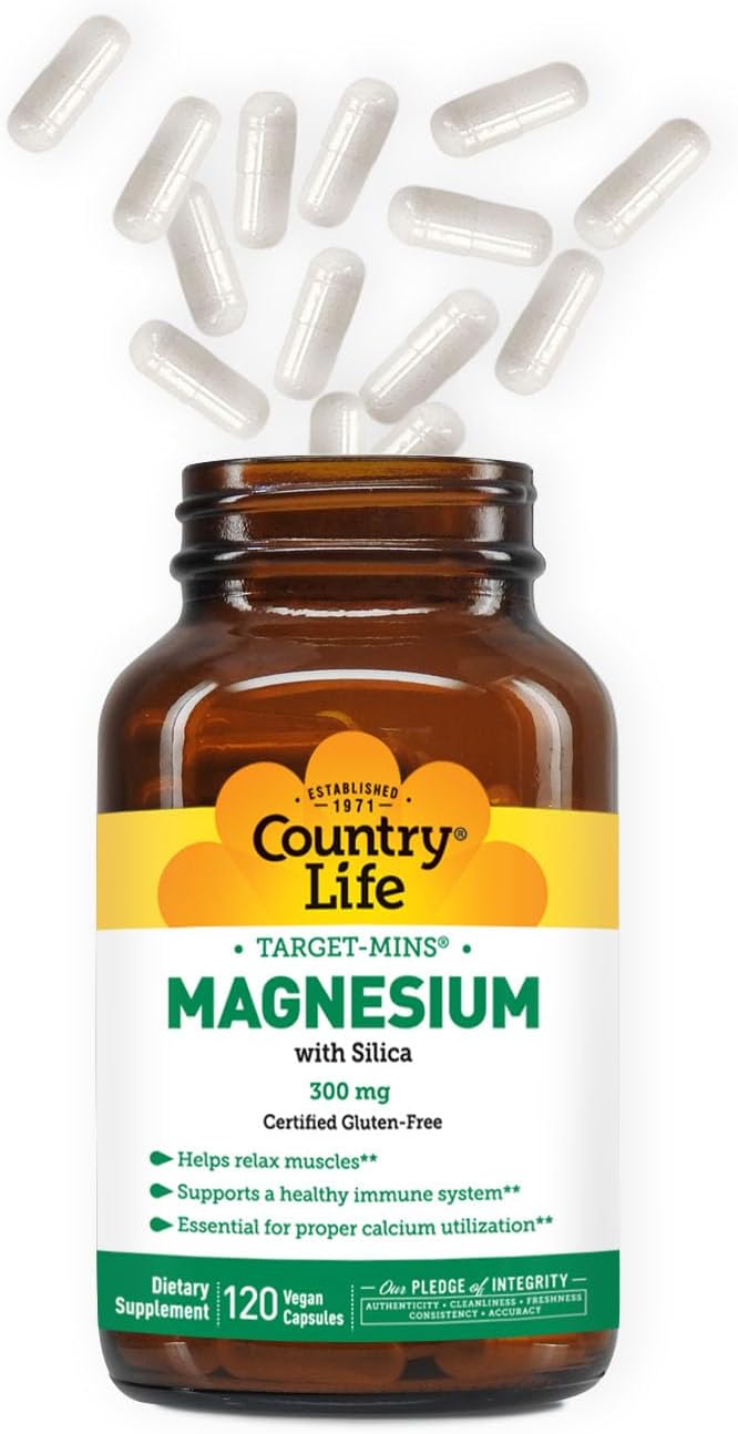 Target-Mins Magnesium with Silica 300 mg 120 Vegetarian Capsules