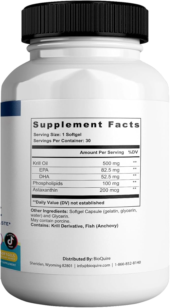 Northern Naturals Omega 3 Krill Oil for Men, 500mg, 30 Softgels, Fish-Free Taste, Supports Eye, Brain and Joint Health (3)