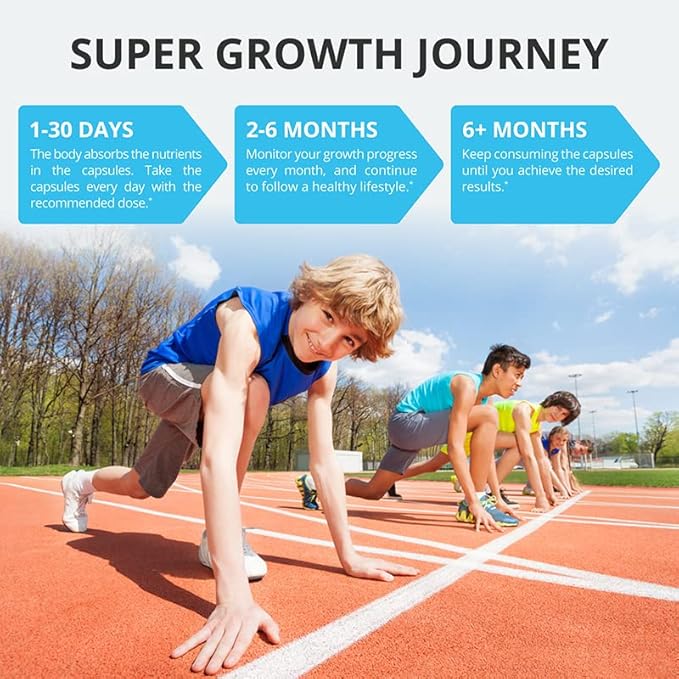 NuBest Doctor Plus - Bone Growth Formula - Supports Growth, Bone Strength Pills with Calcium, Vitamins D3, Vitamin K2 (MK7) - Immunity and Overall Health for Children (10+) and Teens - 3 Pack