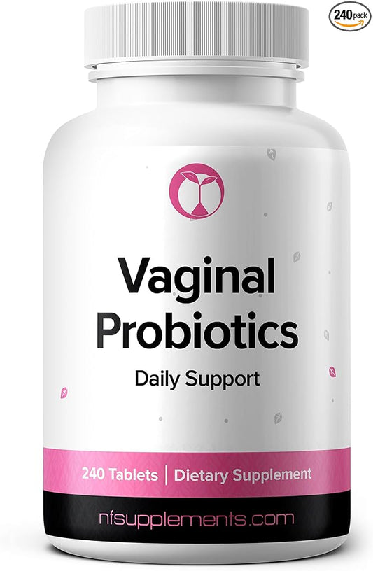 Vaginal Probiotics Supplement Supports PH Balance & Intimate Flora 240 Tablets 3 Billion CFU (240, Vaginal Probiotics)