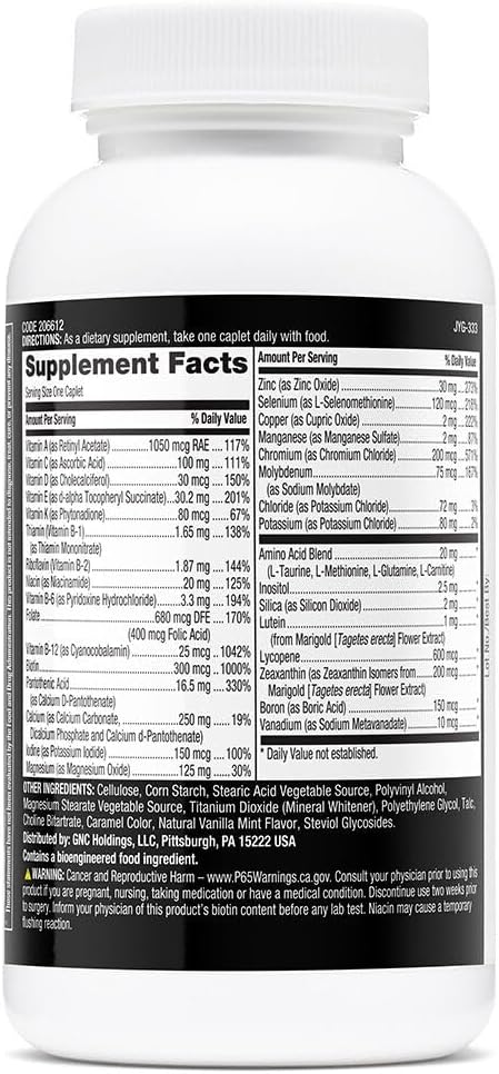 GNC Mega Men Essentials One Daily Multivitamin | Supports Overall Health and Muscle Performance | 60 Count