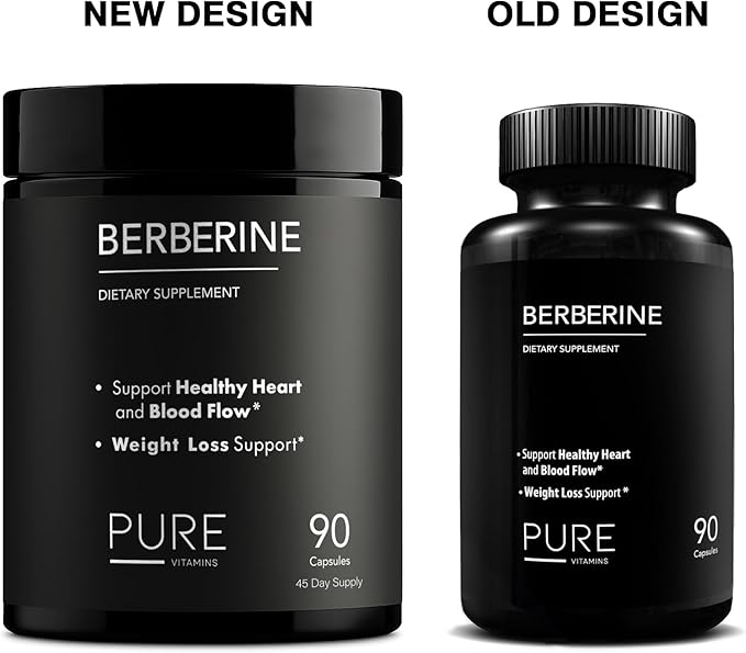 Ultra High Strength Berberine HCL 1200mg Supplements | 90 Vegan Capsules | Organic Berberine Supplement for Metabolic Support and Overall Health | Perfect for Men and Women - Made in USA
