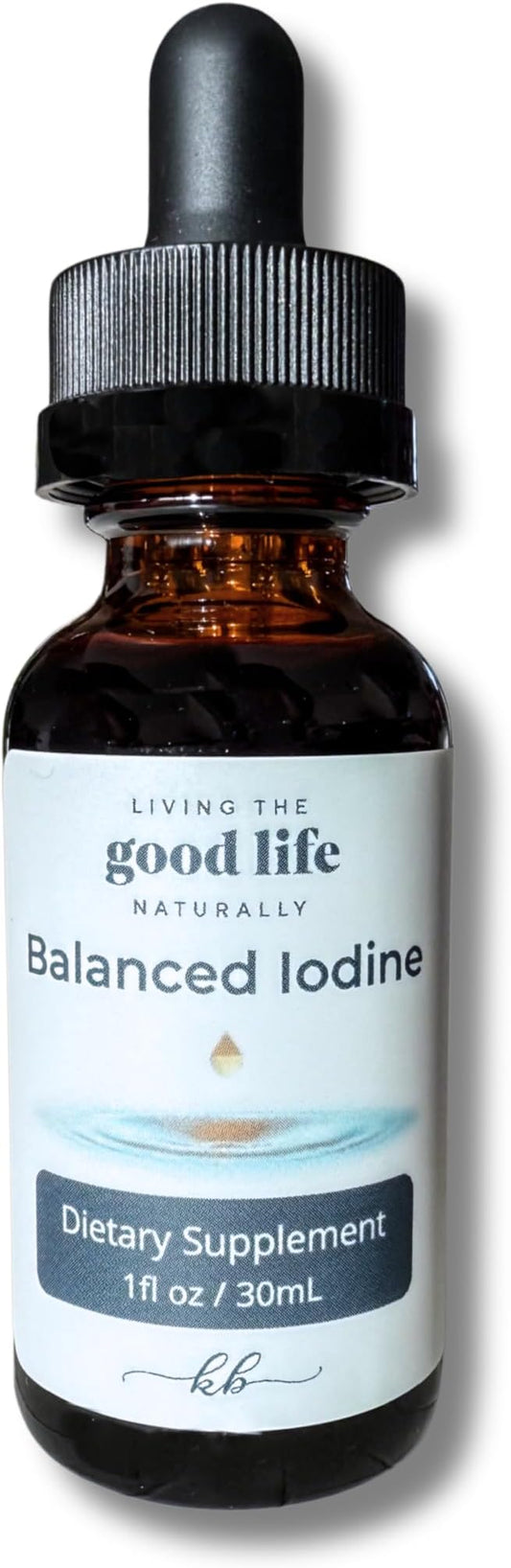 Balanced Nascent Liquid Iodine Drops: Natural Mood, & Immune Support Supplement for Energy and Fatigue, Glycerin-Based Solution for Gentle Absorption