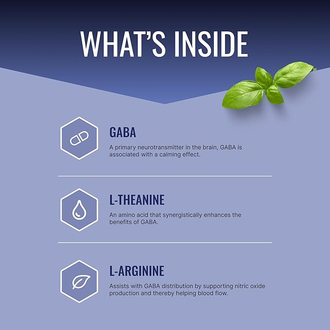 Approved Science GABA+ - Promote Calm, Improve Sleep, Boost Mood - GABA, L-Theanine, L-Arginine, Vitamin B6, BioPerine - High Absorption - 360 Capsules - Vegan