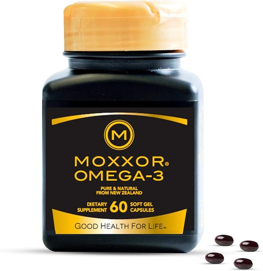 Omega 3 New Zealand Green Lipped Mussel Oil Soft Cap for Joint Support & Mobility, Heart & Immune Support, No Fishy Aftertaste, 1-Pack, 60Soft Capsules, 2-Soft Cap Per Day, 30 Day Supply