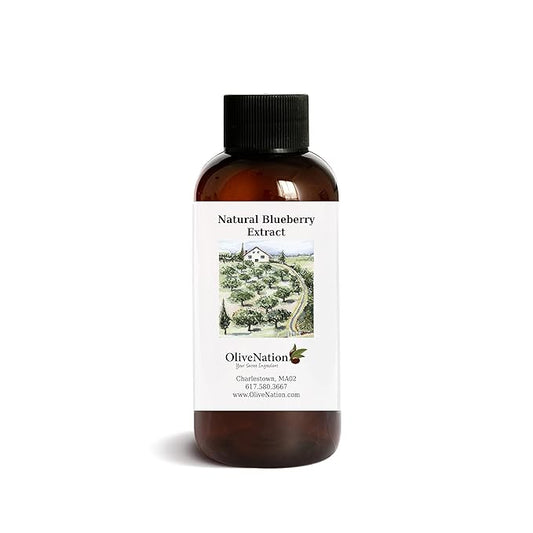 OliveNation Blueberry Extract for Cooking, Baking, Beverages, Water Soluble, Non-GMO, Gluten Free, Vegan, Sugar Free - 8 fl oz
