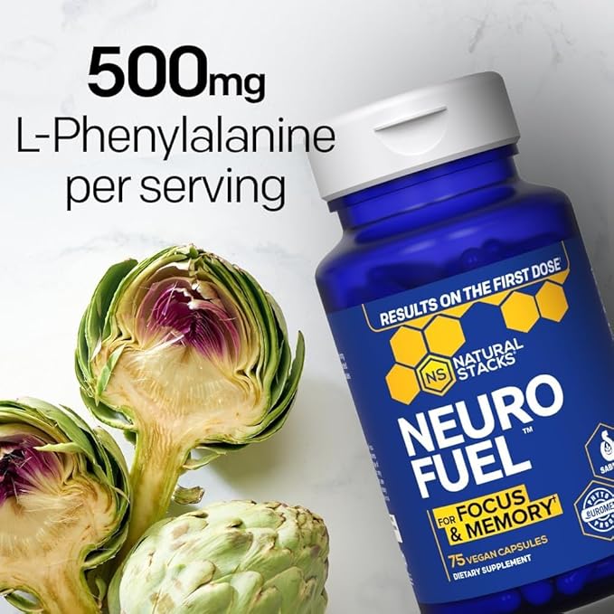 NATURAL STACKS MagTech Magnesium + NeuroFuel Nootropic Bundle - Supports Relaxation, Focus & Brain Health* - 165 Total Capsules