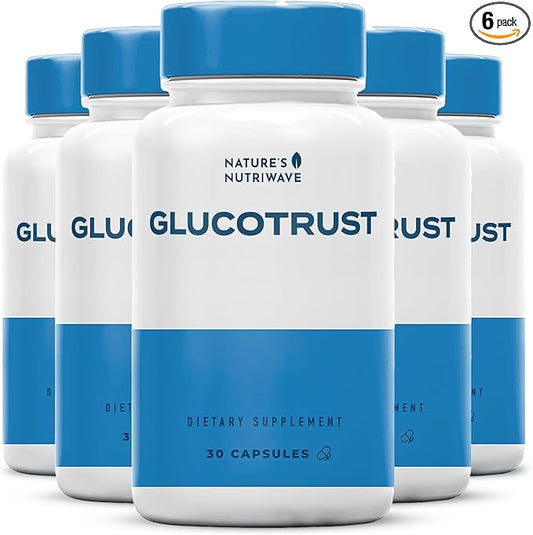 Glucotrust Capsules Supplement, Original Formula, 100% Natural Herbal Blend, Gymnema sylvestre, Chromium, Licorice | 30 Capsules, 6 Month Supply