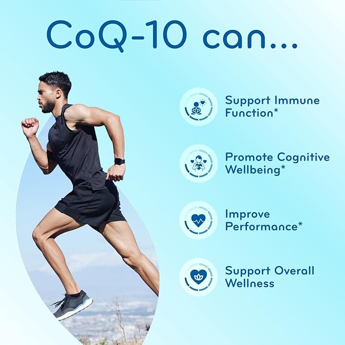 CoQ10 200mg with BioPerine - Enhanced Absorption Coenzyme Q10 200mg Potent Antioxidant for Heart Energy and Aging Support - High Stability CoQ10 Ubiquinone Caps - Made in a cGMP US Lab (200 Servings)