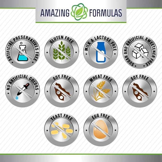 Amazing Formulas Chromium Picolinate Supplement | 200 Mcg Per Serving | Tablets | Non-GMO | Gluten Free | Made in USA (240 Count)
