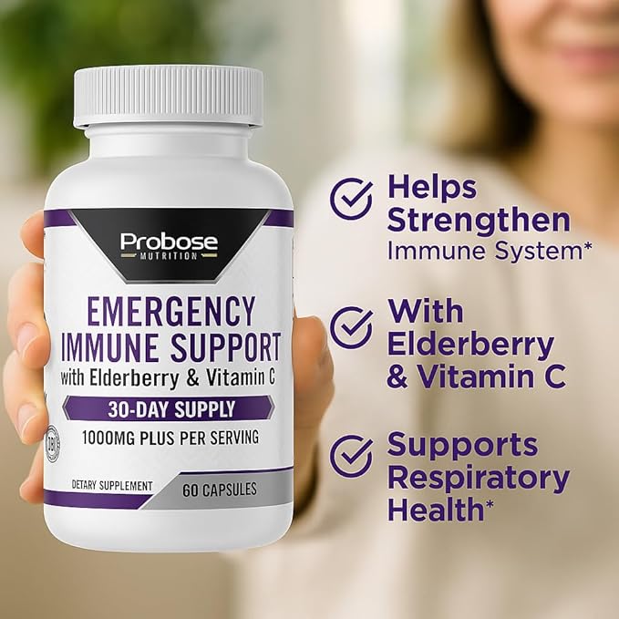 Emergency Immune Support 60 Capsules 30-Day Supply