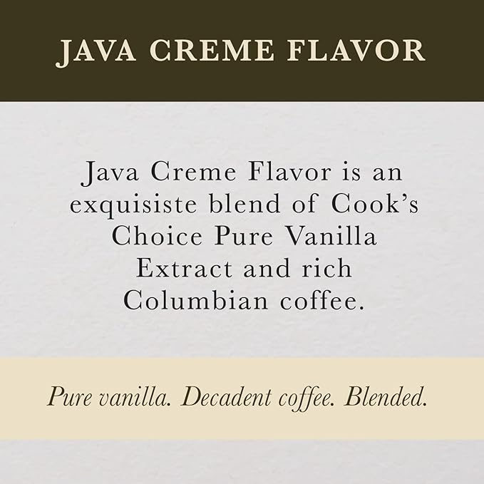 Cook's Java Creme Flavor 8 oz