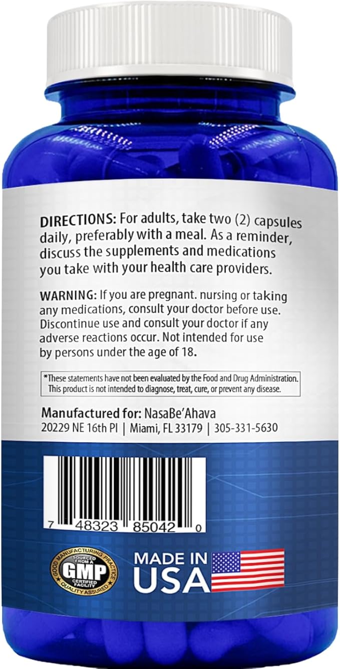 Resveratrol 1000mg Capsules | Vegan Friendly Resveratrol Supplement from Easy Absorption Antioxidant Japanese Knotweed for Skin Heart and Brain Support | Made in US cGMP Facilities (90 Day Supply)