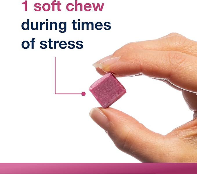 Metagenics HerWellness Rapid Stress Relief - Women's Stress Support Supplement with Saffron, L-Theanine & Vitamin B6* - Mixed Berry Flavor, 30 Soft Chews