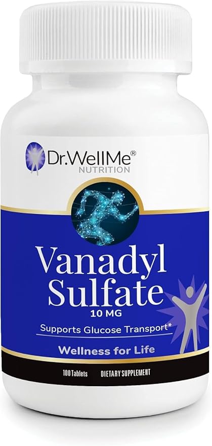 Dr.WellMe Nutrition Vanadyl Sulfate Supplement 10 mg, Maintains Healthy Blood Sugar Level, 100 Tablets, Pack of 3
