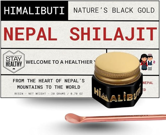 Nepal Shilajit Resin 20g, Pure Himalayan Shilajit for Men & Women shilajit Wellness nest,Pure Resin Organic,WHO-GMP Certified,Organic Testosterone Wellness
