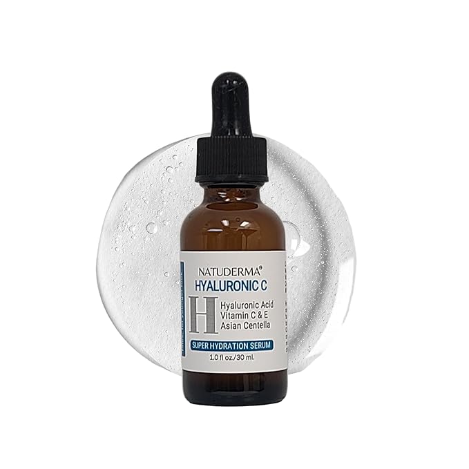 Hydrodermabrasion Solutions | Revitalizing Antioxidant Serum for Hydro Dermabrasion Machine and Oxygen Facial, Revita-A-Tone, 16 oz | and Hyaluronic Acid Serum with Vitamin C, 1oz, by Natuderma