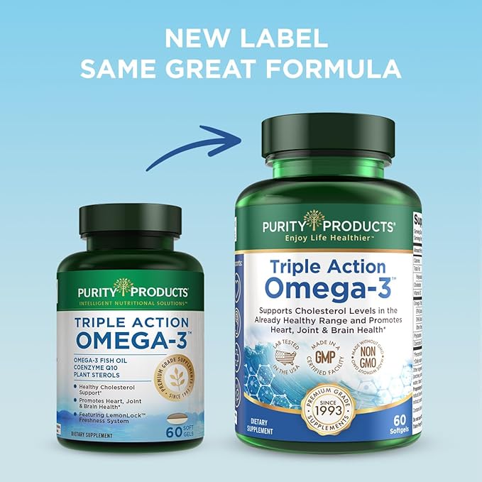 Purity Products - Triple Action Omega-3 Super Pill - 60 Softgels