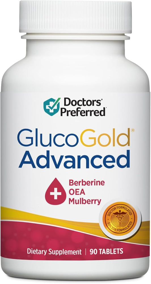 DOCTORS' PREFERRED GlucoGold Advanced Berberine 1000mg, 90 Tablets