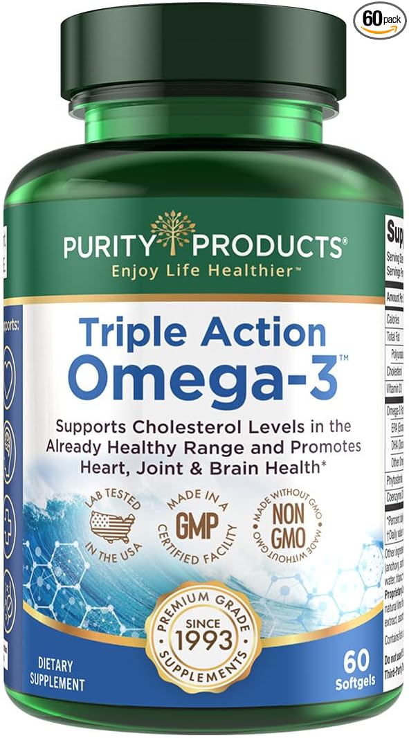 Purity Products - Triple Action Omega-3 Super Pill - 60 Softgels